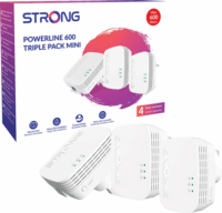 Strong Powerline 600 Triple Mini Powerline Adapter KIT (3db/csomag) (Bontott)