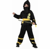 Godan Fekete ninja jelmez fiúknak - 120-130 cm