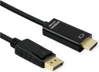 Roline DisplayPort 1.2 apa - HDMI 2.0 apa Kábel 2m - Fekete