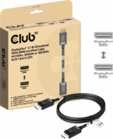 Club 3D CAC-1092 Displayport 2.1 apa - Displayport 2.1 apa Kábel 1.6m - Fekete