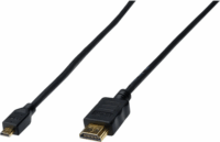 Digitus Micro HDMI apa - HDMI 1.4 apa Kábel 1m - Fekete