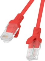 Lanberg U/UTP Cat5e RJ45 Patch Kábel 0.5m 10db - Piros