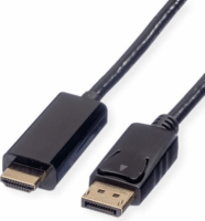 Roline DisplayPort 1.2 apa - HDMI 2.0 apa Kábel 2m - Fekete