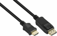 Good Connections Displayport 1.2 apa - HDMI 1.4 apa Kábel 1m - Fekete