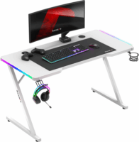 Huzaro Hero 2.5 RGB Gamer asztal 120 x 60 x 75 cm - Fehér