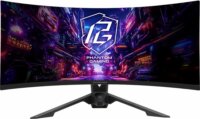 Asrock 34" 90LXA0J0-A0E1A0V Phantom 21:9 QHD VA Ívelt Gaming Monitor - Fekete