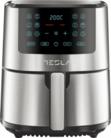 Tesla AF501BX AirFryer Forrólevegős sütő 5L 1300 Watt - Fekete/Inox