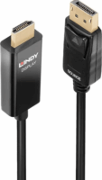 Lindy 40926 DisplayPort 1.2 - HDMI 2.0 4K 60Hz kábel 2m - Fekete