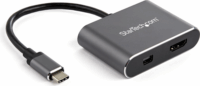 StarTech USB-C apa - Mini Displayport / HDMI anya Átalakító Adapter - Fekete