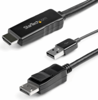 StarTech HDMI 1.4 apa - Displayport 1.2 Kábel 3m - Fekete