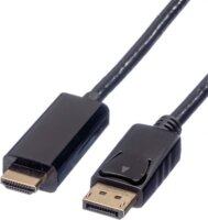 Roline DisplayPort 1.2 apa - HDMI 2.0 apa Kábel 5m - Fekete