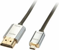 Lindy 41678 HDMI - Micro HDMI Slim kábel 3m - Fekete