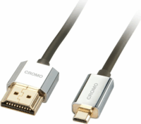 Lindy 41682 HDMI - Micro HDMI Slim kábel 2m - Fekete