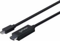 Manhattan Mini DisplayPort apa - HDMI 1.4 apa Kábel 1.8m - Fekete