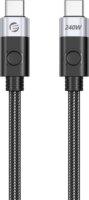 Orico CC240-40 240W USB-C apa - USB-C apa 3.2 Adat és töltő kábel 1m - Fekete