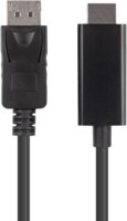 Lanberg DisplayPort 1.1 apa - HDMI 1.4 apa Kábel 3m - Fekete