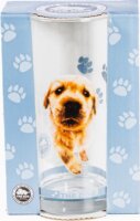 PRC Golden Retriever 300ml Üdítős Üveg pohár - Átlátszó / Mintás