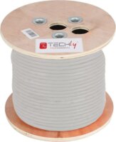 Techly 025367 Cat6a S/FTP (S-STP) Patch kábel 305m - Szürke