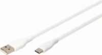 Assmann AK-300340 USB-A apa - USB-C apa 2.0 60W Adat és töltőkábel 0.5m - Fehér