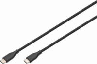 Assmann AK-300341 USB-C apa - USB-C apa 2.0 60W Adat és töltőkábel 1m - Fekete