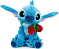 Simba Disney Stitch plüssfigura rózsával 25 cm