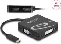 Delock 63129 USB Type-C átalakító VGA / DVI / HDMI / DisplayPort kijelzőhöz