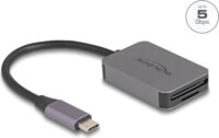 Delock 91009 USB Type-C kártyaolvasó alumínium házban SD vagy Micro SD memória kártyákhoz