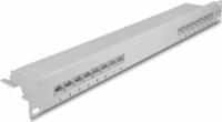 Delock 66877 19" Cat.6a Patch panel 16 port - Szürke