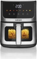 Haeger AF-D47.005A AirFryer Forrólevegős sütő 4,7L 1400 Watt - Fekete / Ezüst