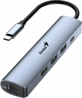 Genius Multifunkciós USB-C HUB (3xUSB-A / USB-C / RJ45)