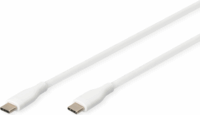 Digitus USB-C apa - USB-C apa Adat- és töltőkábel 2m - Fehér