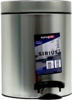 Eurogold Sirius 5 literes pedálos műanyag szemetes - Ezüst