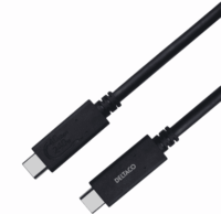 Deltaco USB-C apa - USB-C apa Adat- és töltőkábel 0.8m - Fekete