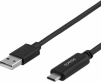 Deltaco USB-A apa - USB-C apa Adat- és töltőkábel 3m - Fekete