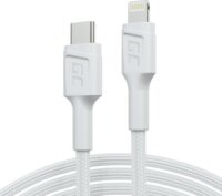 Green Cell KABGC07W USB-C apa - Lightning apa Adat- és töltőkábel 1m - Fehér