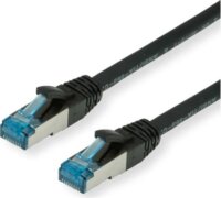 Value 21.99.1995-100 S/FTP Cat6a RJ45 Patch kábel 1.5m - Fekete