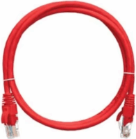 Nikomax Essential Series S/FTP Cat6a RJ45 Patch kábel 10m - Piros