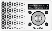 TechniSat Digitradio 1 Hordozható DAB + FM Zsebrádió - Fehér / Ezüst