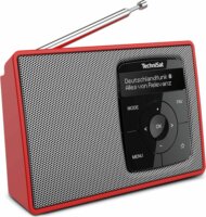 TechniSat Digitradio 2 Bluetooth hordozható DAB + FM Zsebrádió - Piros / Ezüst