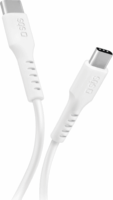 SBS USB-C apa - USB-C apa Adat- és töltőkábel 1m - Fehér