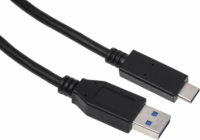 BlueStar DC-001AC3.0 USB-A apa - USB-C apa Adat- és töltőkábel 1m - Fekete