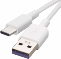 BlueStar DC-001AC3.0 USB-A apa - USB-C apa Adat- és töltőkábel 1m - Fehér