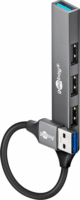 Goobay 74456 USB-A 3.0 HUB 4-port - Szürke