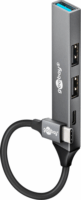 Goobay 74459 USB-C HUB 4-port - Szürke