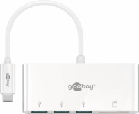 Goobay 40759 USB-C USB HUB (3xUSB-A / SD / MicroSD) - Fehér