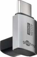 Goobay 74444 USB-C apa - USB-C anya 90° Toldó Adapter - Szürke