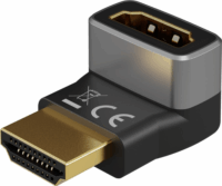 Goobay 72009 HDMI 2.1 apa - HDMI 2.1 apa 90° Toldó Adapter - Fekete