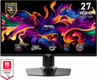 MSI 27" 271QPX MAG 16:9 WQHD QD-OLED Gaming Monitor - Fekete