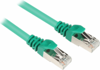 Sharkoon S/FTP Cat6 Patch kábel 3m - Zöld