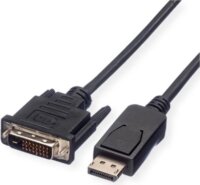 Value 11.99.5614-10 DisplayPort 1.1 - DVI 2K 60Hz Kábel 1m - Fekete